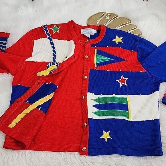 Nautical Cardigan Sweater Doncaster - Picture 12 of 16